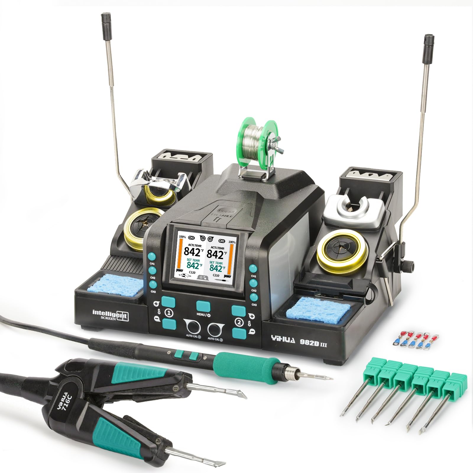 YIHUA 982D-III 2-IN-1 Precision Soldering Station with C210